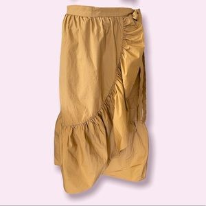 J. Crew Tan Midi Skirt